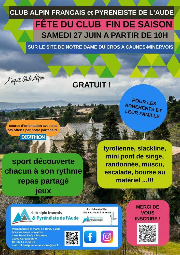 fête du club le 27 juin ! fête du club le 27 juin !